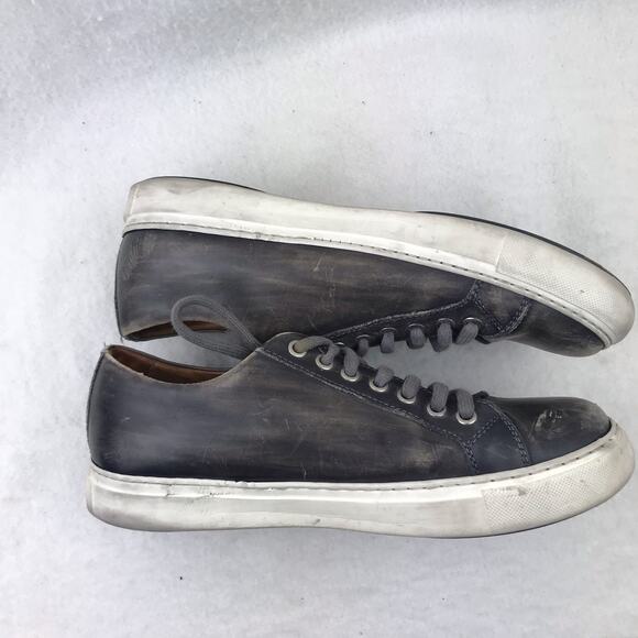 Magnanni Men's Distressed Leather Low-Top  17961 Brando Fashion Sneaker Size 8? - Picture 9 of 9